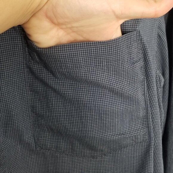 Banana Republic Blue Window Pane Button Down 100% Cotton Long Sleeves Sz Medium - Picture 4 of 11